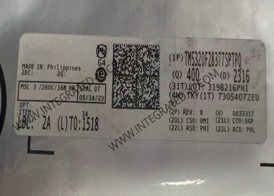 माइक्रोकंट्रोलर MCU TMS320F28377SPTPQ ऑटोमोटिव फंक्शनल सेफ्टी 32-बिट सिंगल-कोर 200MHz 1MB माइक्रोकंट्रोलर