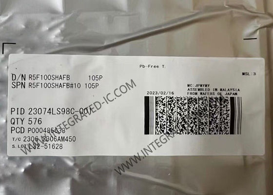 R5F100SHAFB माइक्रोकंट्रोलर MCU कम पावर हाई फंक्शन RL78/G13 माइक्रोकंट्रोलर
