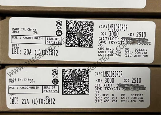 LM5108DRCR 100V गेट ड्राइवर आईसी VSON10 हाफ ब्रिज ड्राइवर एकीकृत सर्किट चिप