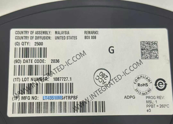 LT4351IMS एकीकृत सर्किट चिप ORing नियंत्रक MSOP10 MOSFET डायोड-OR नियंत्रक
