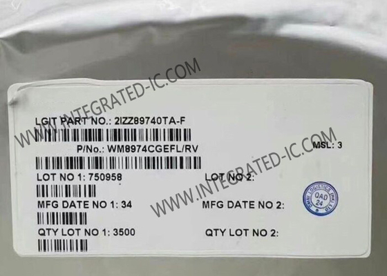 WM8974CGEFL एकीकृत सर्किट चिप मोनो स्पीकर ड्राइवर के साथ CODEC QFN24 ऑडियो CODEC