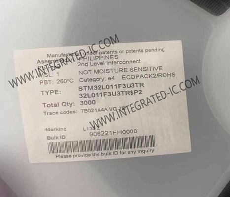 STM32L011F3U3TR 32-बिट सिंगल-कोर 32MHz ARM कॉर्टेक्स-M0+ माइक्रोकंट्रोलर आईसी