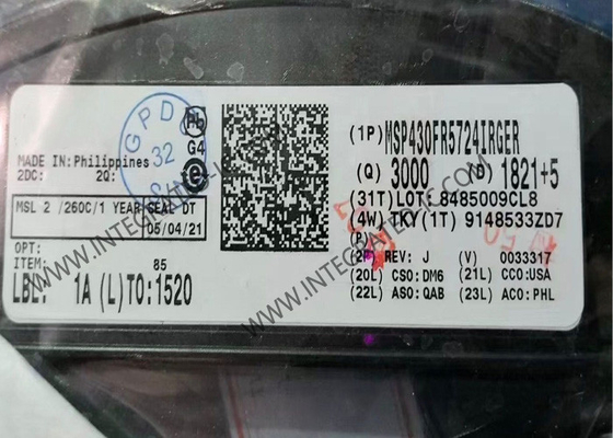 MSP430FR5724IRGER माइक्रोकंट्रोलर MCU 8MHz अल्ट्रा-लो-पावर मिश्रित-सिग्नल माइक्रोकंट्रोलर