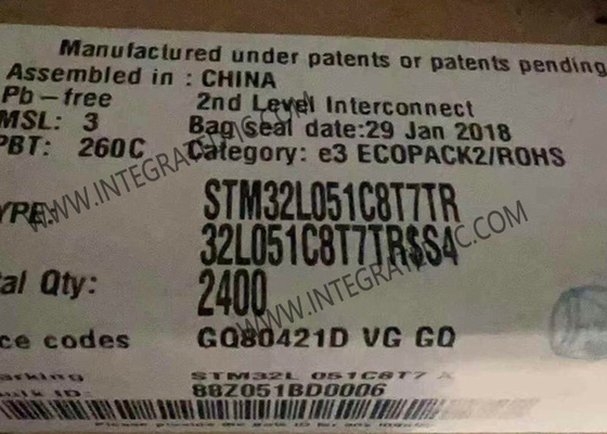माइक्रोकंट्रोलर एमसीयू STM32L051C8T7 32 MHz सीपीयू एकल-कोर एम्बेडेड आर्म कॉर्टेक्स-एम0
