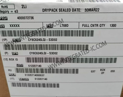 CY8C6245LQI-S3D02 माइक्रोकंट्रोलर MCU PSOCTM 6 माइक्रोकंट्रोलर 32-बिट डुअल-कोर MCU