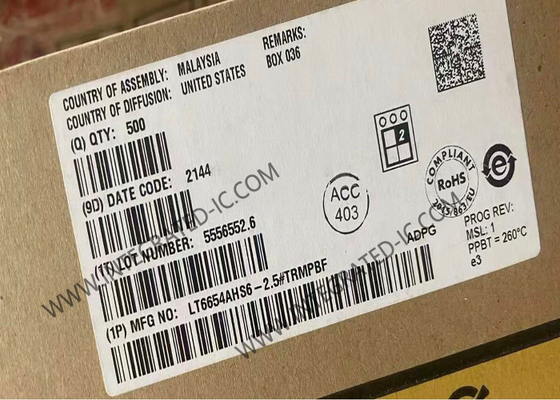 LT6654AHS6-2.5 एकीकृत सर्किट चिप परिशुद्धता व्यापक आपूर्ति उच्च आउटपुट ड्राइव कम शोर संदर्भ