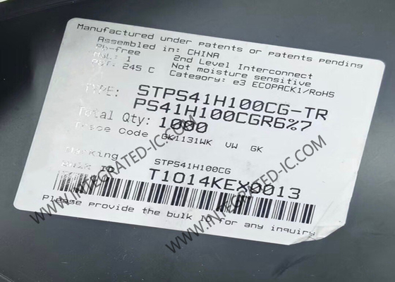 STPS41H100CG एकीकृत सर्किट चिप 100V 40A दोहरी शक्ति Schottky सुधारक