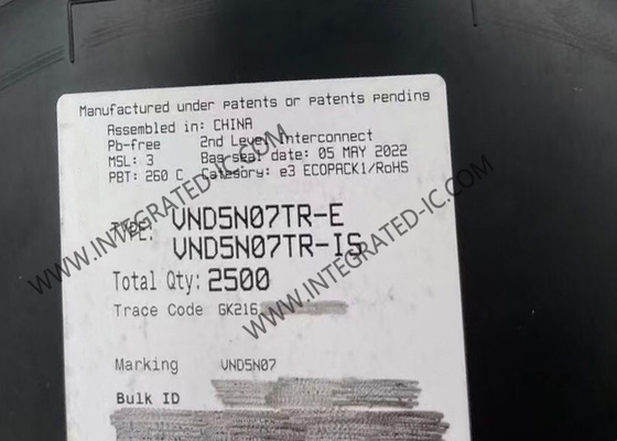 VND5N07TR एकीकृत सर्किट चिप OMNIFET II पूरी तरह से स्वतः संरक्षित पावर MOSFET ट्रांजिस्टर