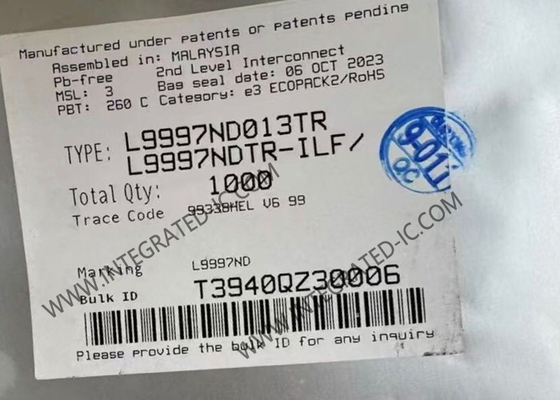 L9997ND013TR एकीकृत सर्किट चिप दोहरी आधा पुल SOIC20 ड्राइवर मोटर ड्राइवर