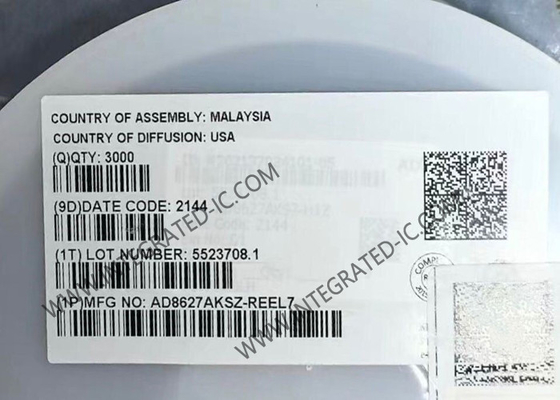 AD8627AKSZ इंटीग्रेटेड सर्किट चिप परिशुद्धता कम पावर सिंगल सप्लाई JFET एम्पलीफायर