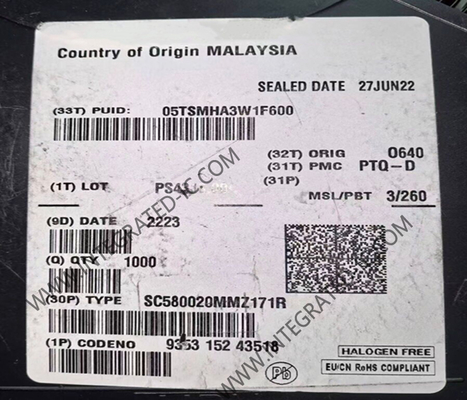 SC580020MMZ171R माइक्रो कंट्रोलर MCU उच्च-प्रदर्शन एम्बेडेड प्रोसेसर BGA पैकेज