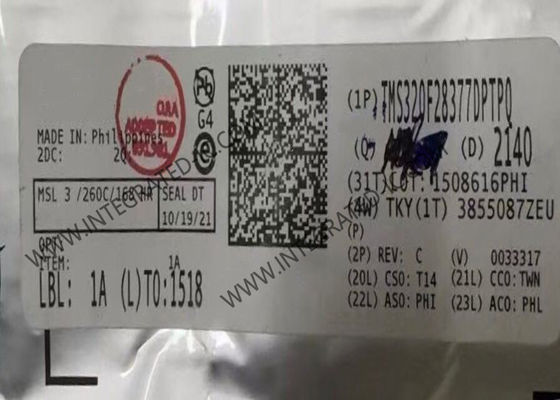 माइक्रोकंट्रोलर एमसीयू TMS320F28377DPTPQ ऑटोमोटिव माइक्रोकंट्रोलर आईसी 32-बिट डुअल-कोर 200MHz 1MB फ्लैश