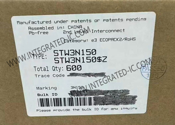 STW3N150 एकीकृत सर्किट चिप एन-चैनल 1500V 2.5A 6 Ω पावर MOSFET ट्रांजिस्टर