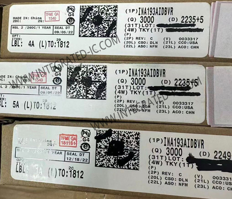 INA193AIDBVR इंटीग्रेटेड सर्किट चिप 500kHz हाई साइड करंट सेंस एम्पलीफायर SOT-23-5