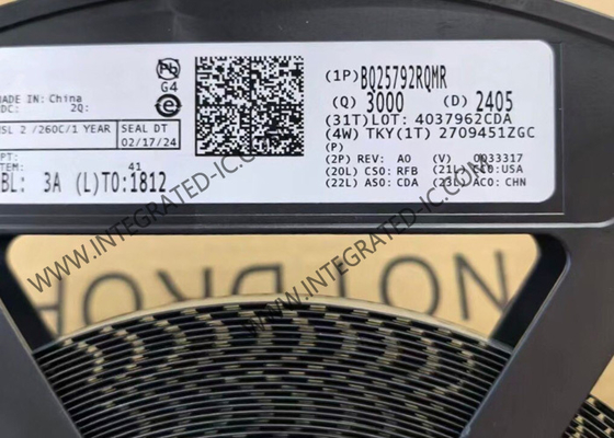 BQ25792RQMR इंटीग्रेटेड सर्किट चिप 5A 1-4 सेल बक बूस्ट बैटरी चार्जर IC