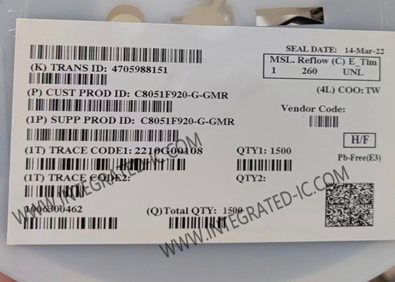 C8051F920-G-GM माइक्रोकंट्रोलर MCU 8051 कोर 25MHz अल्ट्रा लो-पावर 8-बिट MCU QFN-32