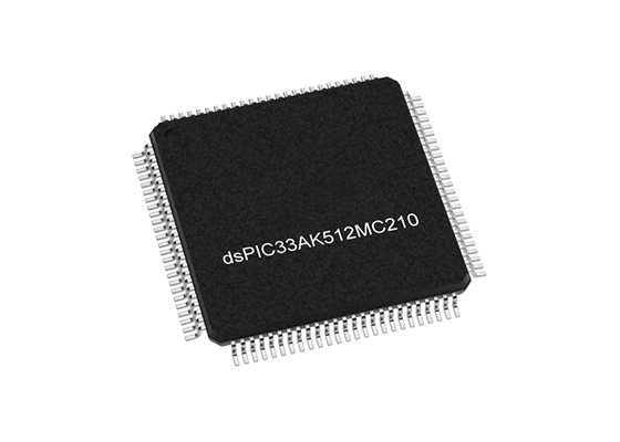 DSPIC33AK512MC210-I/PT माइक्रोकंट्रोलर MCU 200MHz 32-बिट DSC 64KB SRAM डेटा मेमोरी के साथ