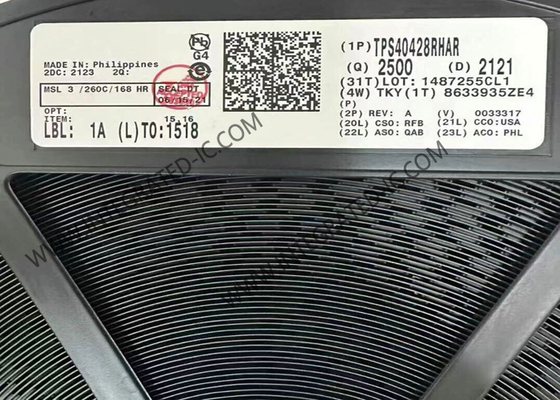 TPS40428RHAR एकीकृत सर्किट चिप 2 चरण सिंक्रोनस बक ड्राइवरलेस कंट्रोलर