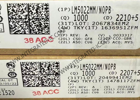 LM5022MM इंटीग्रेटेड सर्किट चिप 60V लो-साइड कंट्रोलर बूस्ट और SEPIC के लिए