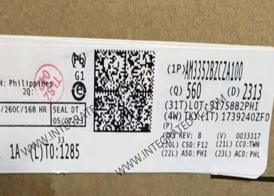 800MHz माइक्रोकंट्रोलर MCU AM3352BZCZA100 माइक्रोप्रोसेसर चिप NFBGA324 IC चिप