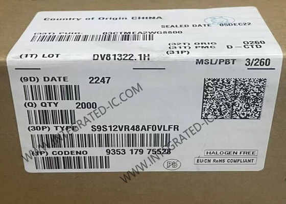 S9S12VR48AF0VLFR माइक्रोकंट्रोलर MCU 16-बिट 25MHz S12 मैग्नीवी माइक्रोकंट्रोलर IC 48-LQFP