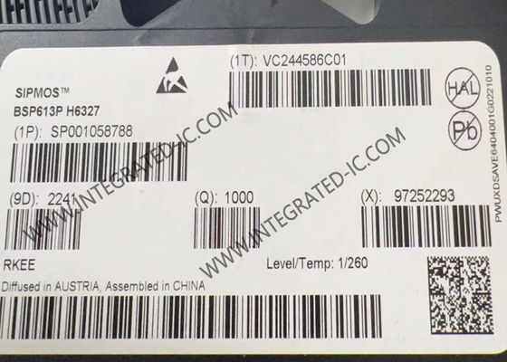 BSP613P एकीकृत सर्किट चिप 60V पी-चैनल वृद्धि SIPMOS पावर MOSFET ट्रांजिस्टर