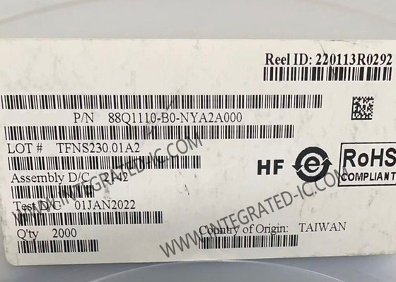 88Q1110-B0-NYA2A000 ईथरनेट आईसी 1.25 जीबीपीएस कम पावर ऑटोमोटिव ईथरनेट PHY