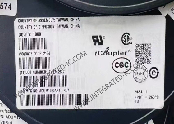 ADUM1250ARZ इंटीग्रेटेड सर्किट चिप हॉट स्वैपेबल डुअल I2C आइसोलेटर 1Mbps डिजिटल आइसोलेटर