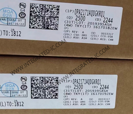 OPA2171AQDGKRQ1 इंटीग्रेटेड सर्किट चिप ऑटोमोटिव डुअल 36V 3MHz कम पावर ऑपरेशनल एम्पलीफायर