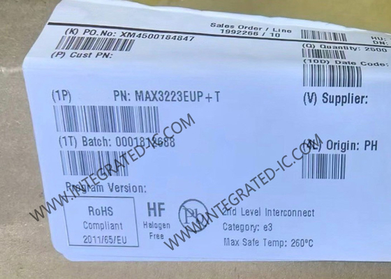 MAX3223EUP एकीकृत सर्किट चिप 250kbps RS-232 ऑटोशटडाउन के साथ ट्रांससीवर
