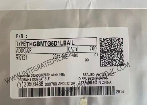इंटीग्रेटेड सर्किट चिप THGBMTG5D1LBAIL 400MB/s मेमोरी IC 153-WFBGA पैकेज