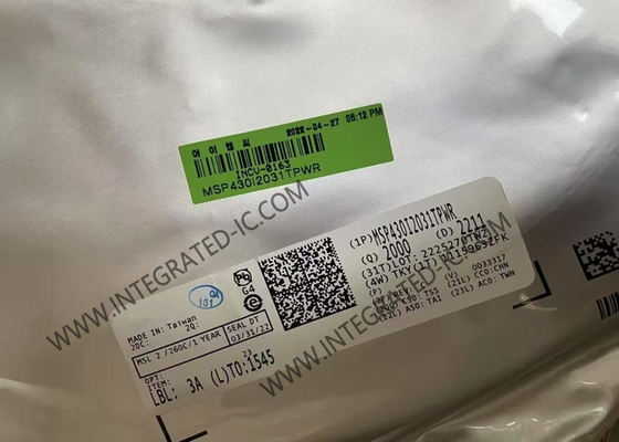 MSP430I2031TPWR माइक्रो कंट्रोलर MCU 16Bit MCU 16.384Mhz मिश्रित सिग्नल माइक्रो कंट्रोलर