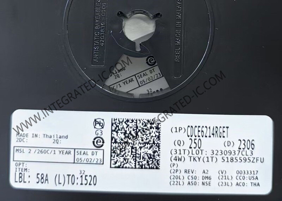 CDCE6214RGET एकीकृत सर्किट चिप 350MHz अल्ट्रा लो पावर क्लॉक जनरेटर VQFN24