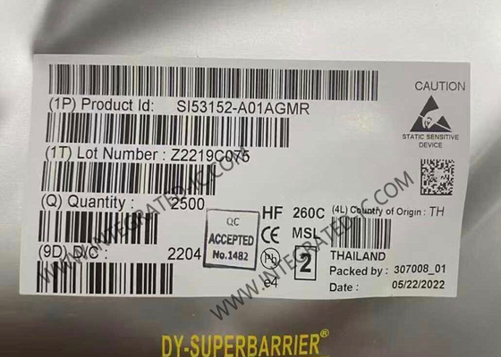 SI53152-A01AGMR इंटीग्रेटेड सर्किट चिप स्प्रेड स्पेक्ट्रम सहिष्णु PCIe क्लॉक बफर