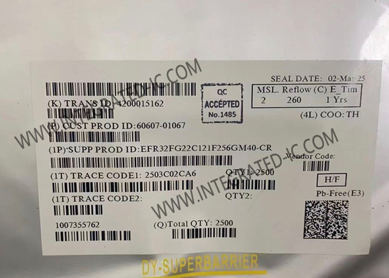 EFR32FG22C121F256GM40-CR वायरलेस संचार मॉड्यूल उच्च एकीकृत वायरलेस 2.4GHz SoC