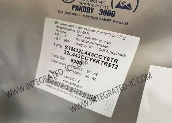 STM32L443CCY6TR माइक्रोकंट्रोलर MCU 80MHz 32बिट माइक्रोकंट्रोलर आर्म कॉर्टेक्स M4 MCU
