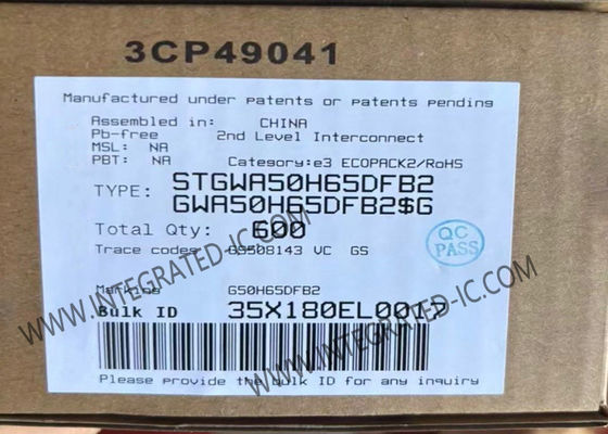 एकीकृत सर्किट चिप STGWA50H65DFB2 ट्रेंच गेट फील्ड स्टॉप हाई स्पीड HB2 IGBT