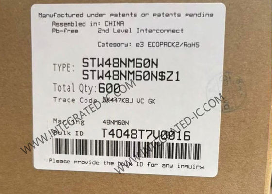 STW48NM60N एकीकृत सर्किट चिप 600V MDmesh II एन-चैनल पावर MOSFET ट्रांजिस्टर