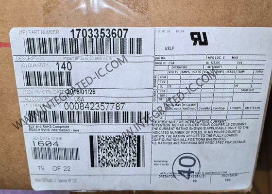 170335-3607 कनेक्टर प्रभाव 85Ω ऊर्ध्वाधर हेडर बैकप्लेन कनेक्टर