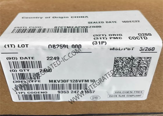 माइक्रोकंट्रोलर MCU MKV30F128VFM10 100MHz 32-बिट माइक्रोकंट्रोलर IC 32-HVQFN
