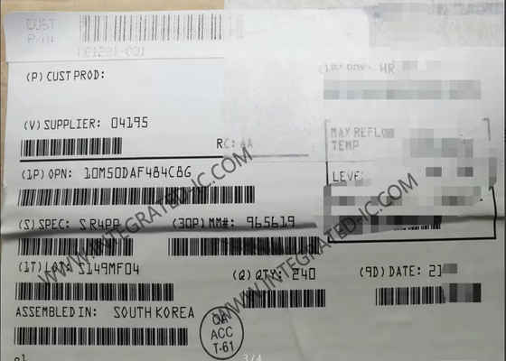 पावर-कुशल 10M50DAF484C8G फील्ड प्रोग्रामेबल गेट ऐरे 484-BGA पैकेज