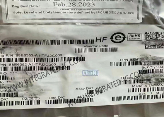 88E6352-A1-TFJ2C000 ईथरनेट आईसी 7-पोर्ट ऊर्जा कुशल ईथरनेट के साथ अप्रबंधित एवीबी स्विच