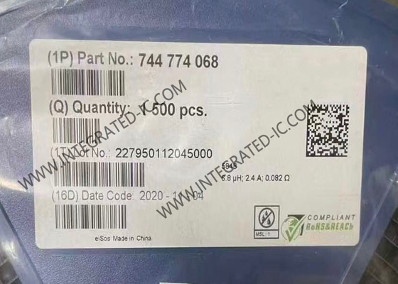 744774068 इंटीग्रेटेड सर्किट चिप 2.4A 6.8uH 82mΩ पावर इंडक्टर्स