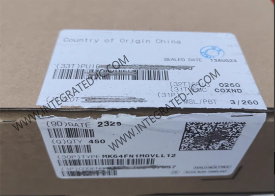 MK64FN1M0VLL12माइक्रो कंट्रोलर MCU सिंगल कोर 120MHz माइक्रो कंट्रोलर IC LQFP100