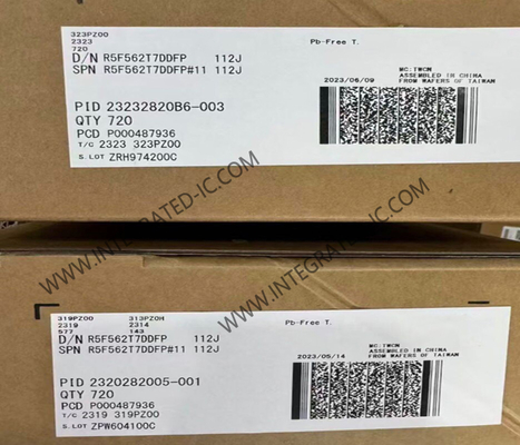 R5F562T7DDFP माइक्रो कंट्रोलर MCU 32-बिट 100MHz RX62T माइक्रो कंट्रोलर 100-LFQFP