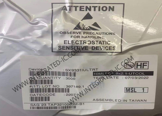 SX9331IULTRT सेंसर आईसी उच्च प्रदर्शन छोटे 5-चैनल क्षमता सेंसर