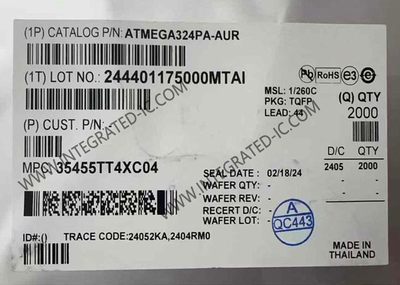 ATMEGA324PA-AUR माइक्रोकंट्रोलर MCU 8-बिट 20MHz 32KB फ्लैश AVR माइक्रोकंट्रोलर 44-TQFP