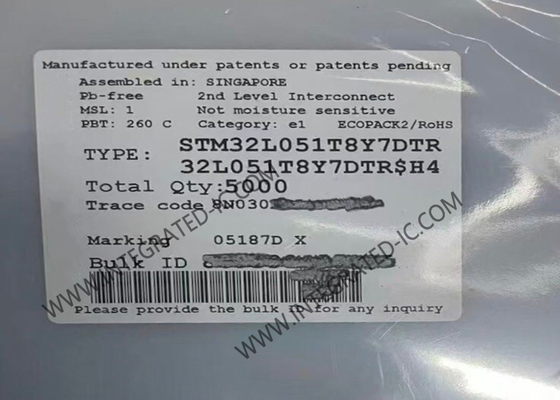STM32L051T8Y7DTR माइक्रोकंट्रोलर MCU 32-बिट 32MHz ARM कॉर्टेक्स-M0+ STM32L0 माइक्रोकंट्रोलर
