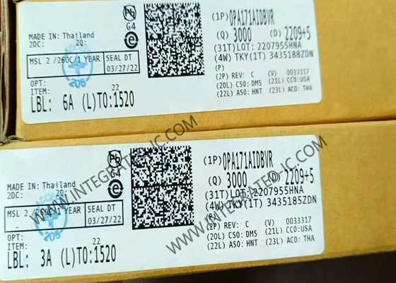 OPA171AIDBVR एकीकृत सर्किट चिप 36V सामान्य प्रयोजन ऑपरेशनल एम्पलीफायर