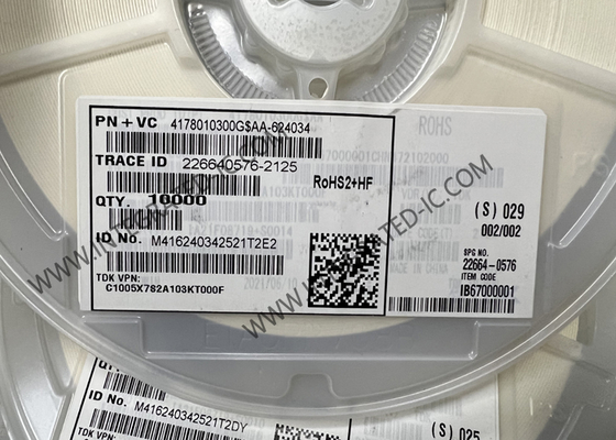 C1005X7S2A103KT000F एकीकृत सर्किट चिप 0402 इंच मल्टीलेयर सिरेमिक चिप कैपेसिटर